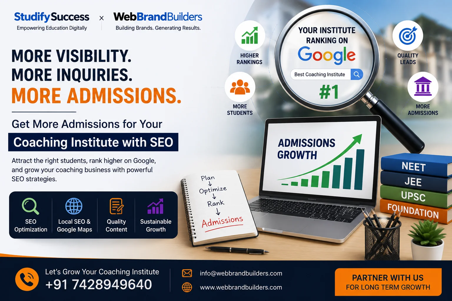 How Coaching Institutes Can Get More Admissions Using SEO in India